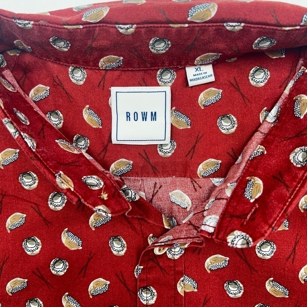 ROWN XL MENS Short Sleeve Casual Button Down - Picture 5 of 6